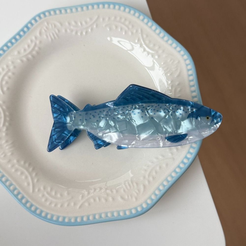 Korean Lifestyle & Kids Boutique Photos - Haarspange mit Meerestier-Motiv, PVC-Thunfisch, Meereslebewesen, Fisch-Haarklammer