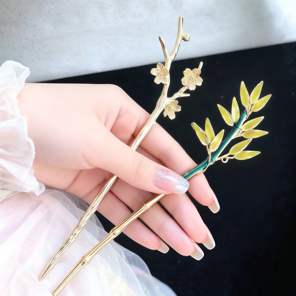 Hanbok Hair Pin - Emaille-Legierungs-Haarnadel für Frauen, chinesischer Hanfu-Haarschmuck, antike