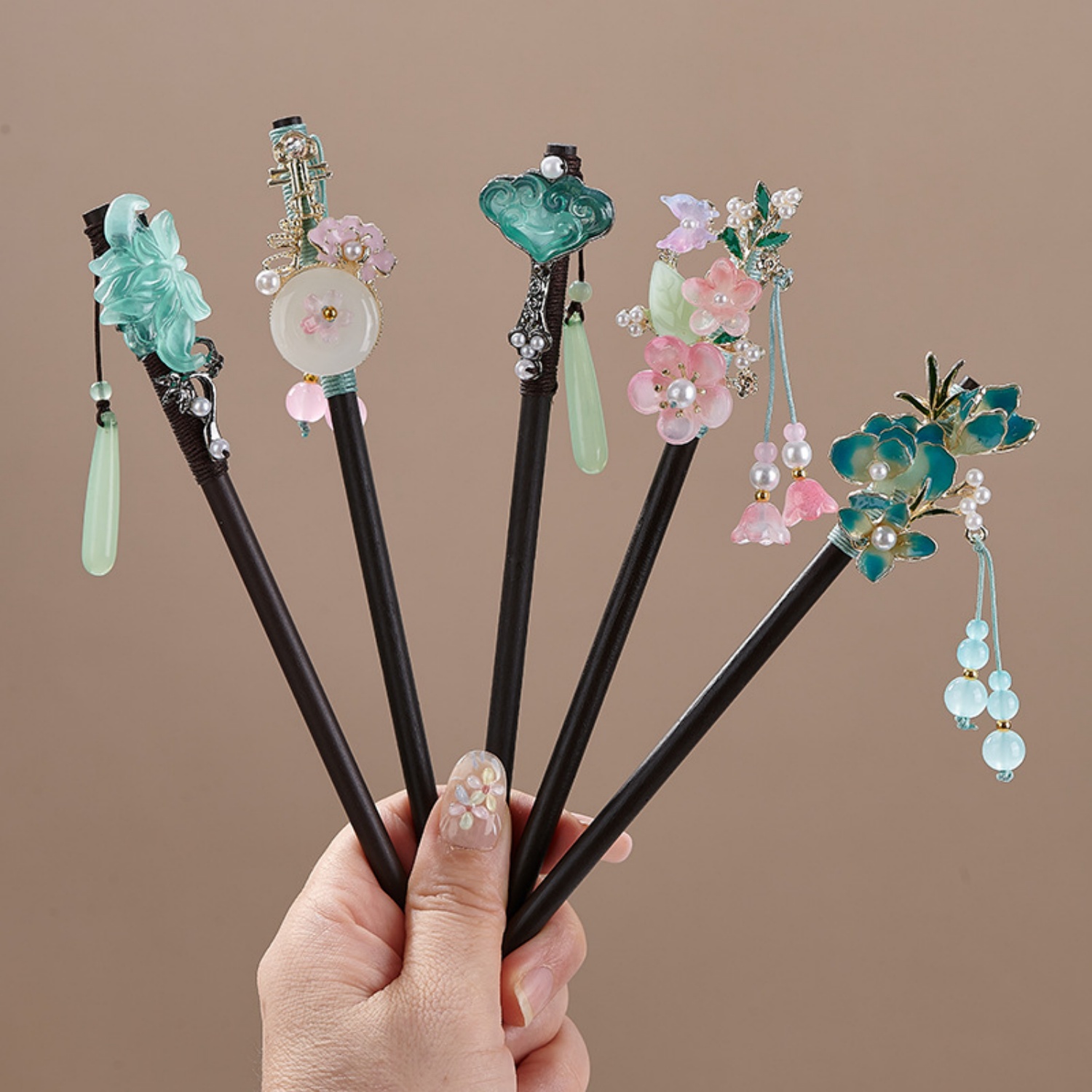 Hanbok Hair Pin - Vintage-Blumen-Haarnadel für Damen, eleganter Haarstab aus