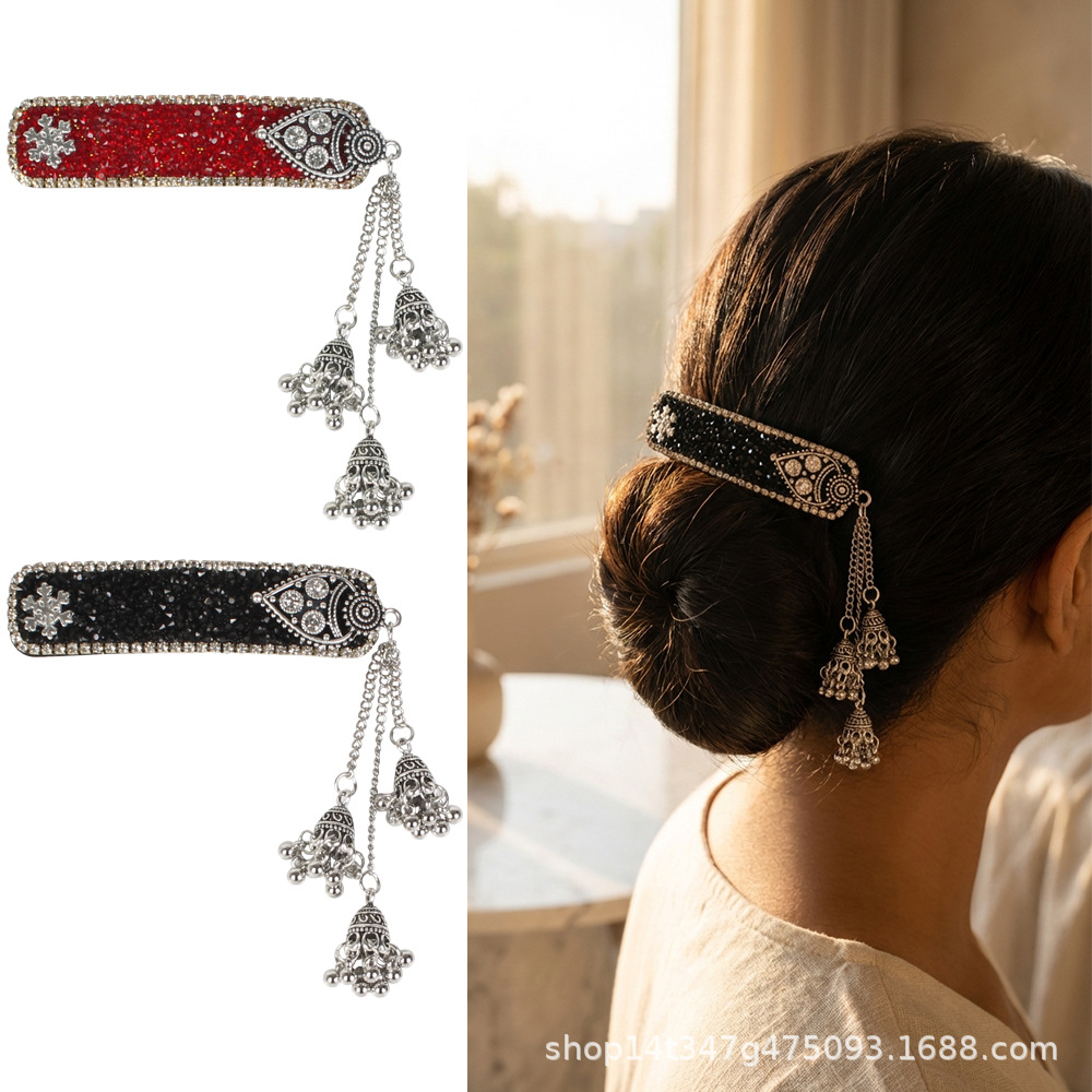 Hanbok Hair Pin - Ethnische Haarspangen mit Quasten und Glöckchen,