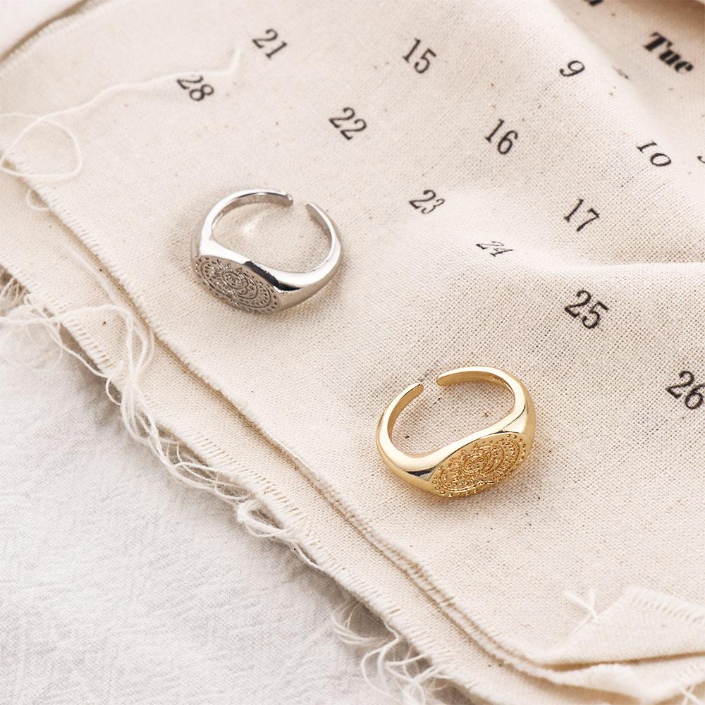 Minimalistischer Ring mit Sonn – Korean Daily Lifestyle Bewertung und Preis