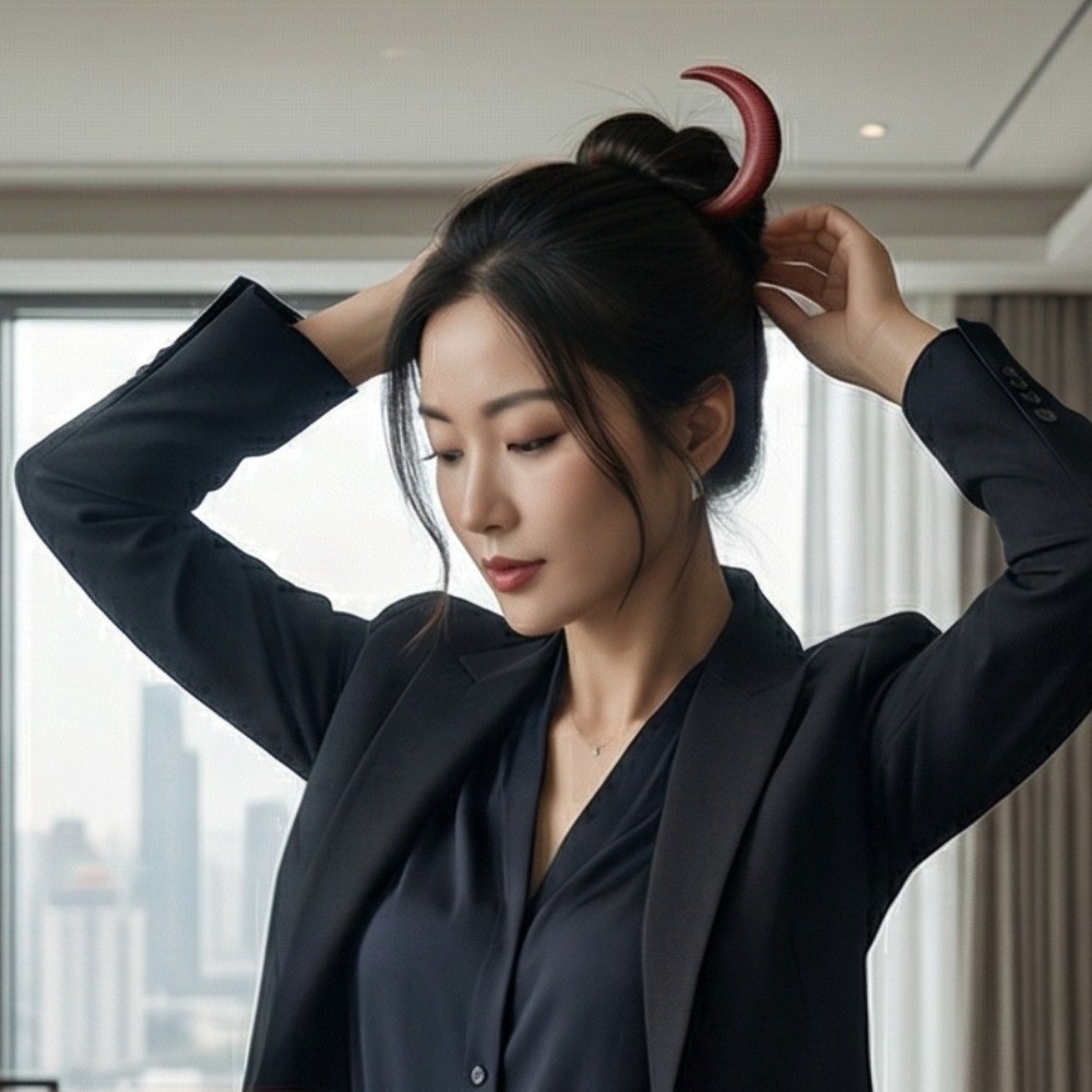 Modische Elegante Halbmond-Haa – Hanbok Hair Pin Bewertung und Preis