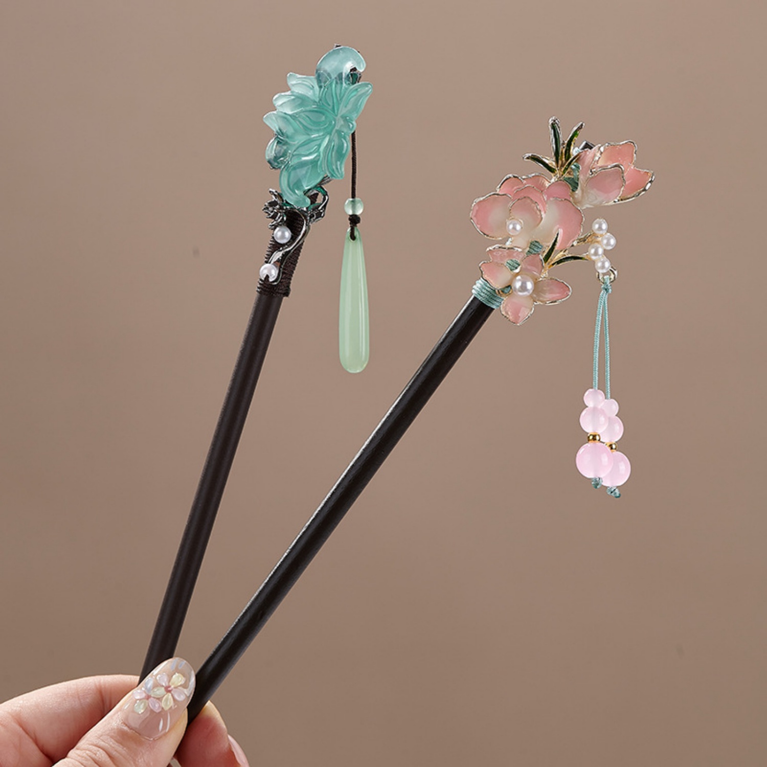 Vintage-Blumen-Haarnadel für D – Hanbok Hair Pin Bewertung und Preis
