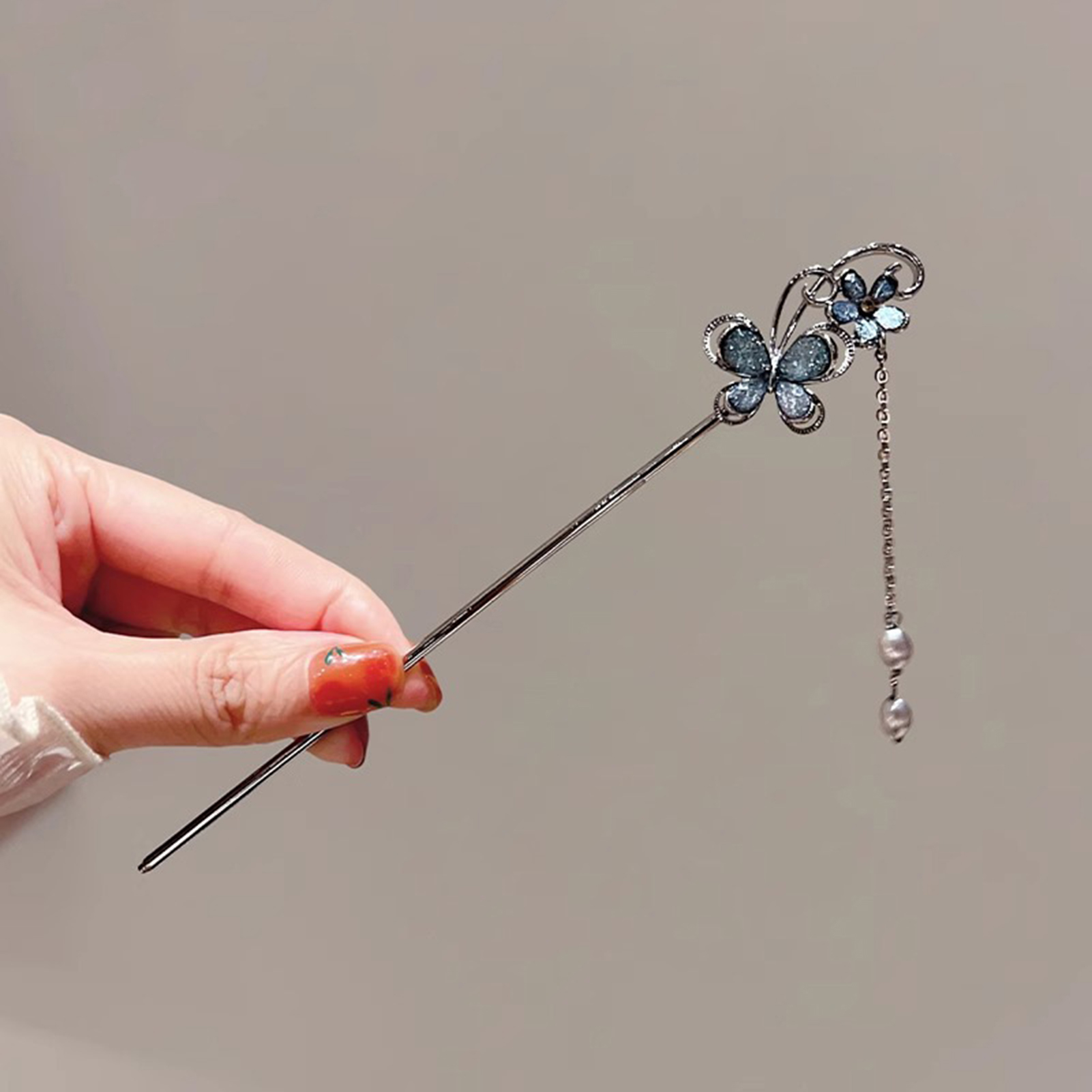 Schmetterlings-Haarspange mit  – Hanbok Hair Pin Bewertung und Preis
