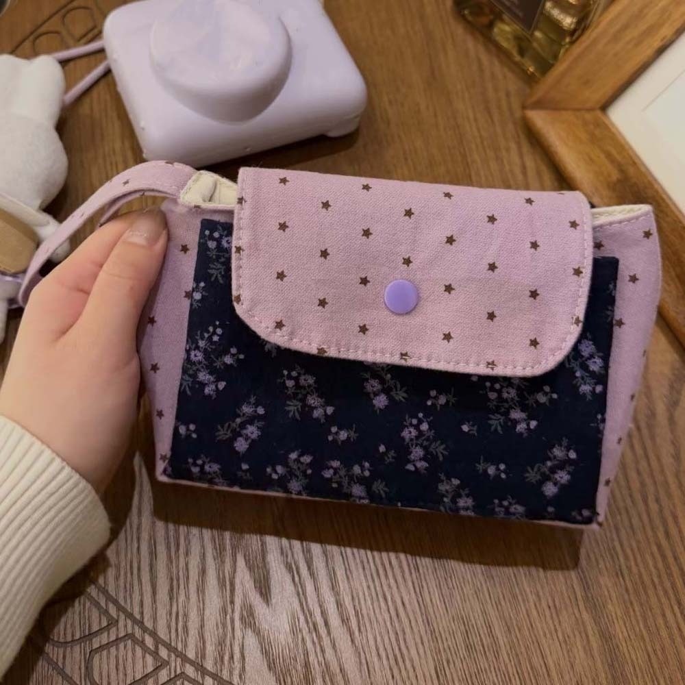 Lila bedruckte Make-up-Tasche  – Korean Lifestyle & Kids Boutique Photos Bewertung und Preis