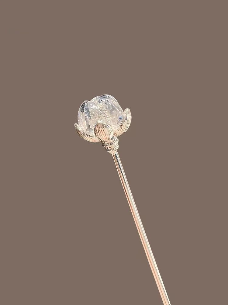 Kristall-Lotus-Haarnadel für F – Hanbok Hair Pin Bewertung und Preis