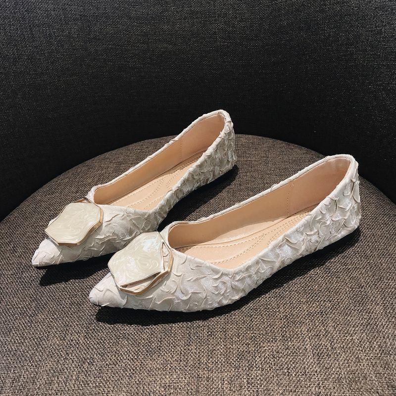 Damen-Flachschuhe mit spitzer  – Korean Daily Lifestyle Bewertung und Preis