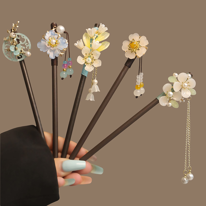 Blume Quaste Perle Haar Sticks – Hanbok Hair Pin Bewertung und Preis