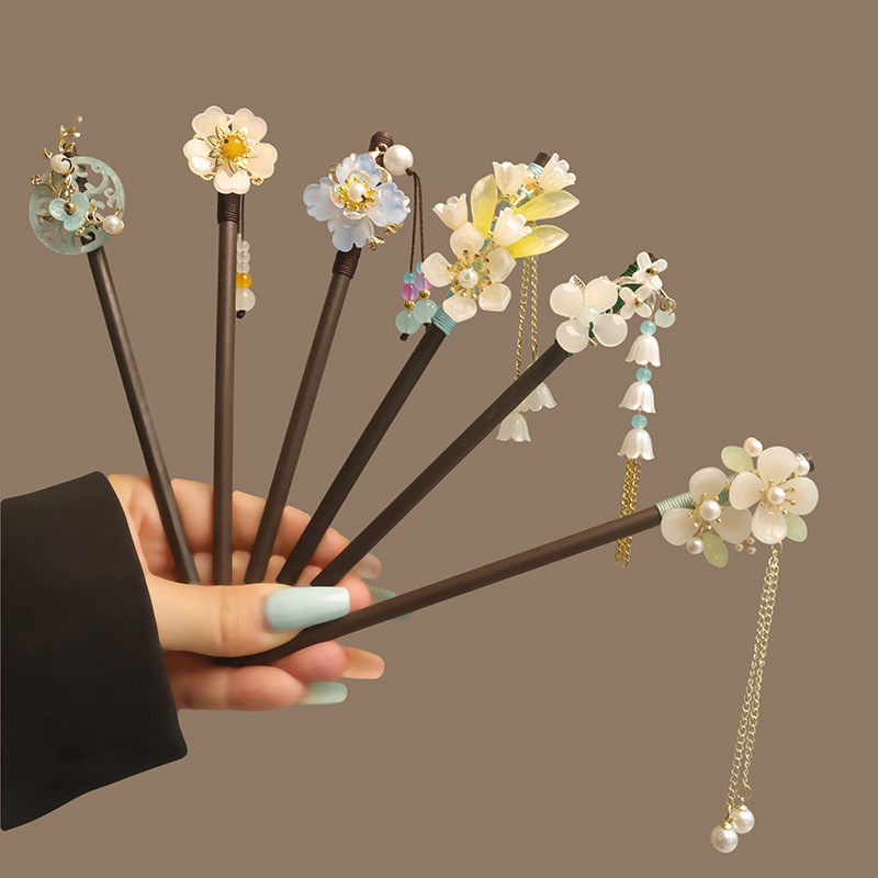 Blume Quaste Perle Haar Sticks – Hanbok Hair Pin Bewertung und Preis
