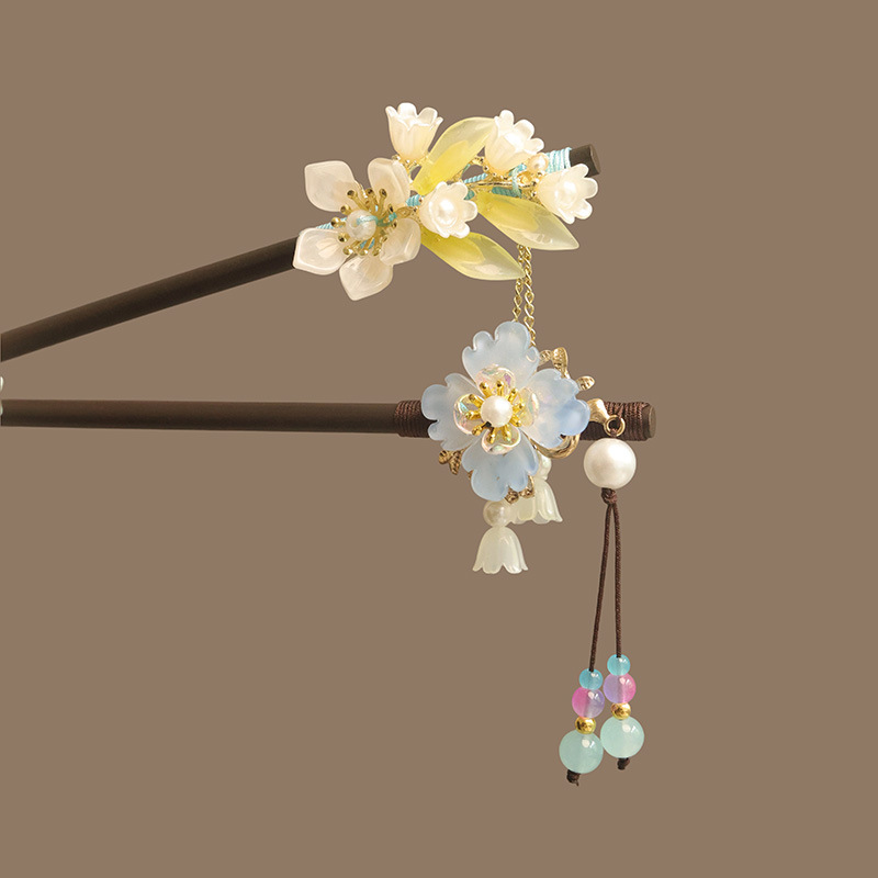 Blume Quaste Perle Haar Sticks – Hanbok Hair Pin Bewertung und Preis