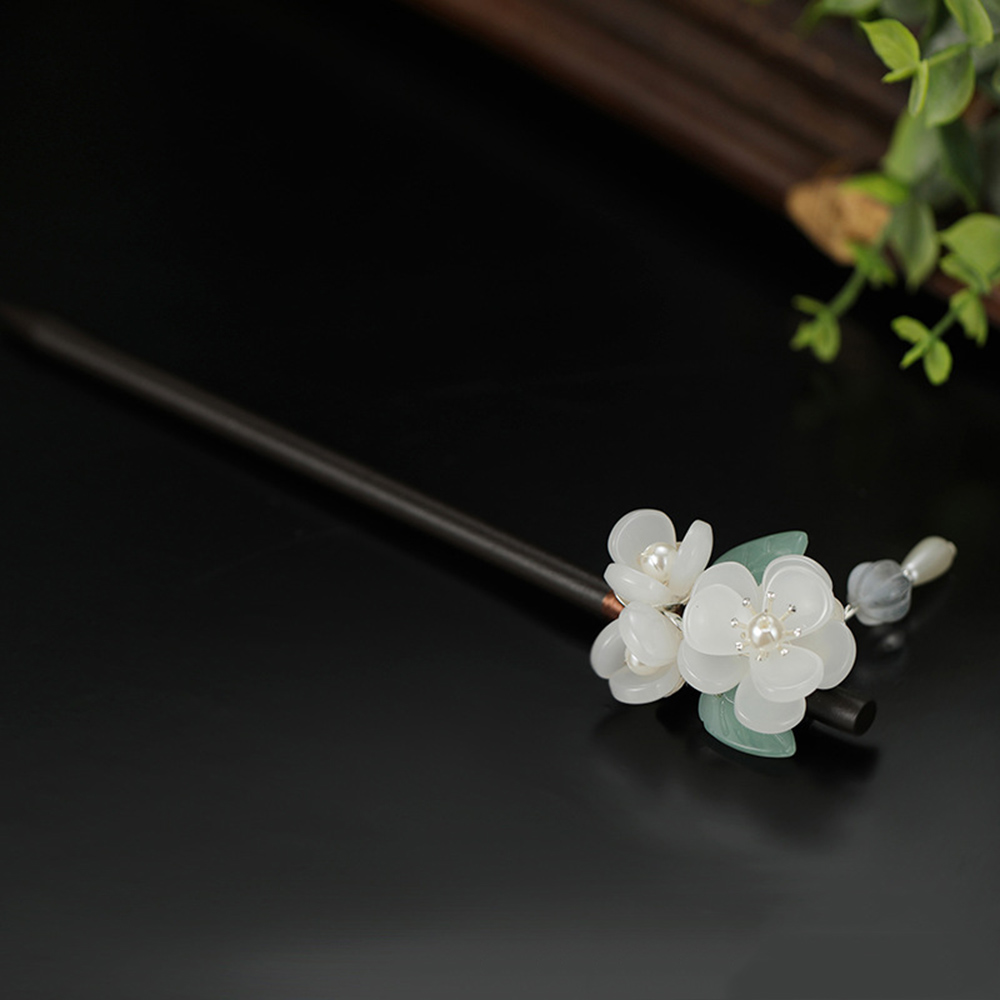 Retro Blume Haarnadel Mit Perl – Hanbok Hair Pin Bewertung und Preis